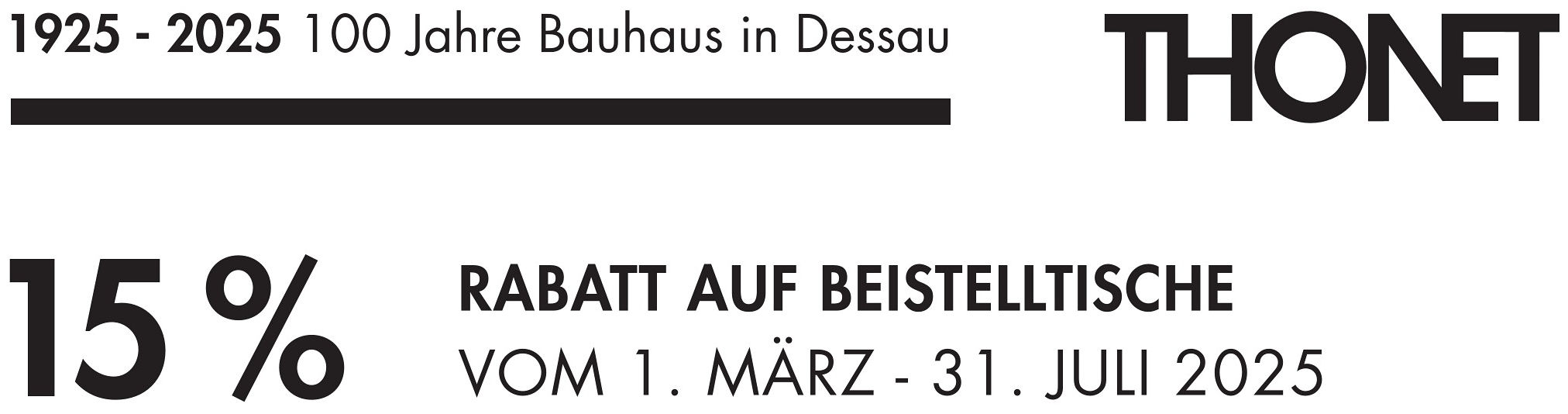 Thonet-Aktion: 15 % Rabatt auf Beistelltische