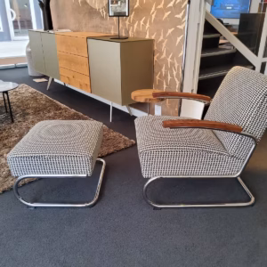 Thonet Sessel S 411 mit Hocker