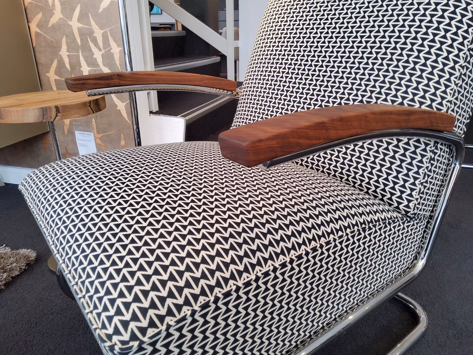 Thonet Sessel S 411 mit Hocker – Bild 2